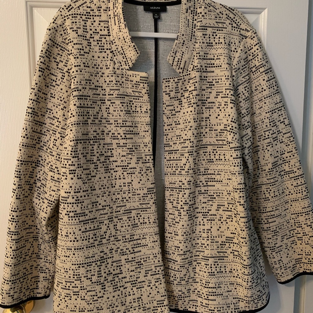 Alfani unlined tweed jacket
